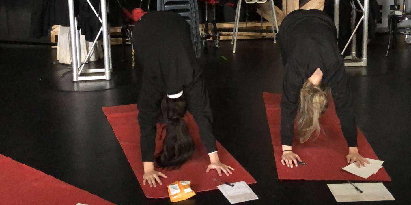 Yoga students