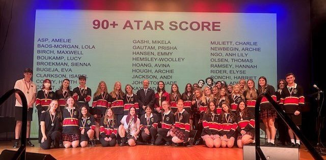 Year12 Class of 2023 90+ ATAR Students