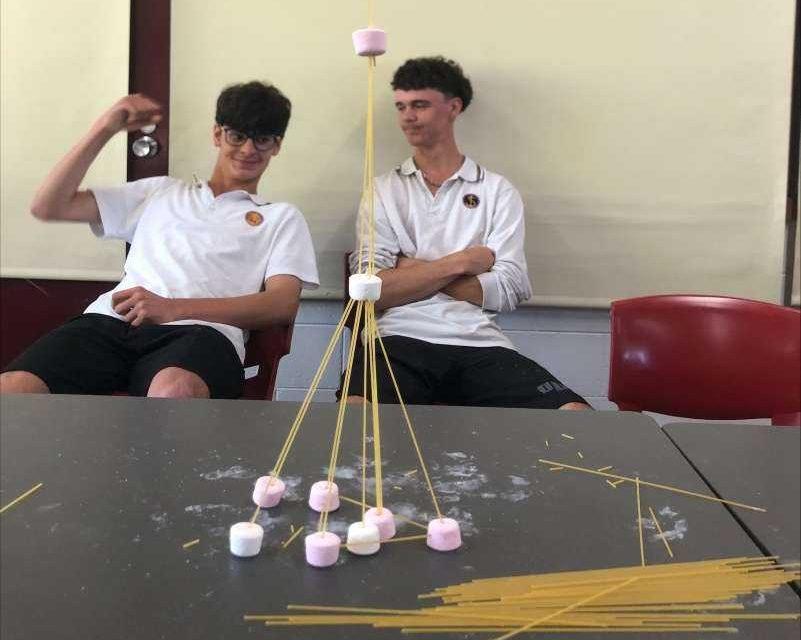 Pierre and Gabe from 9D at the Pasco transition morning