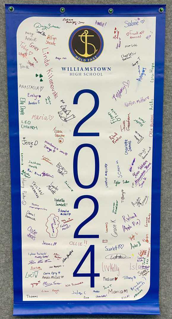 Year 11 2024 L Block Ceiling Banner