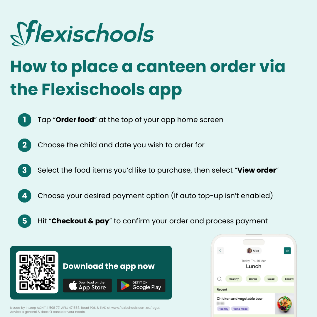 How to order flexischools