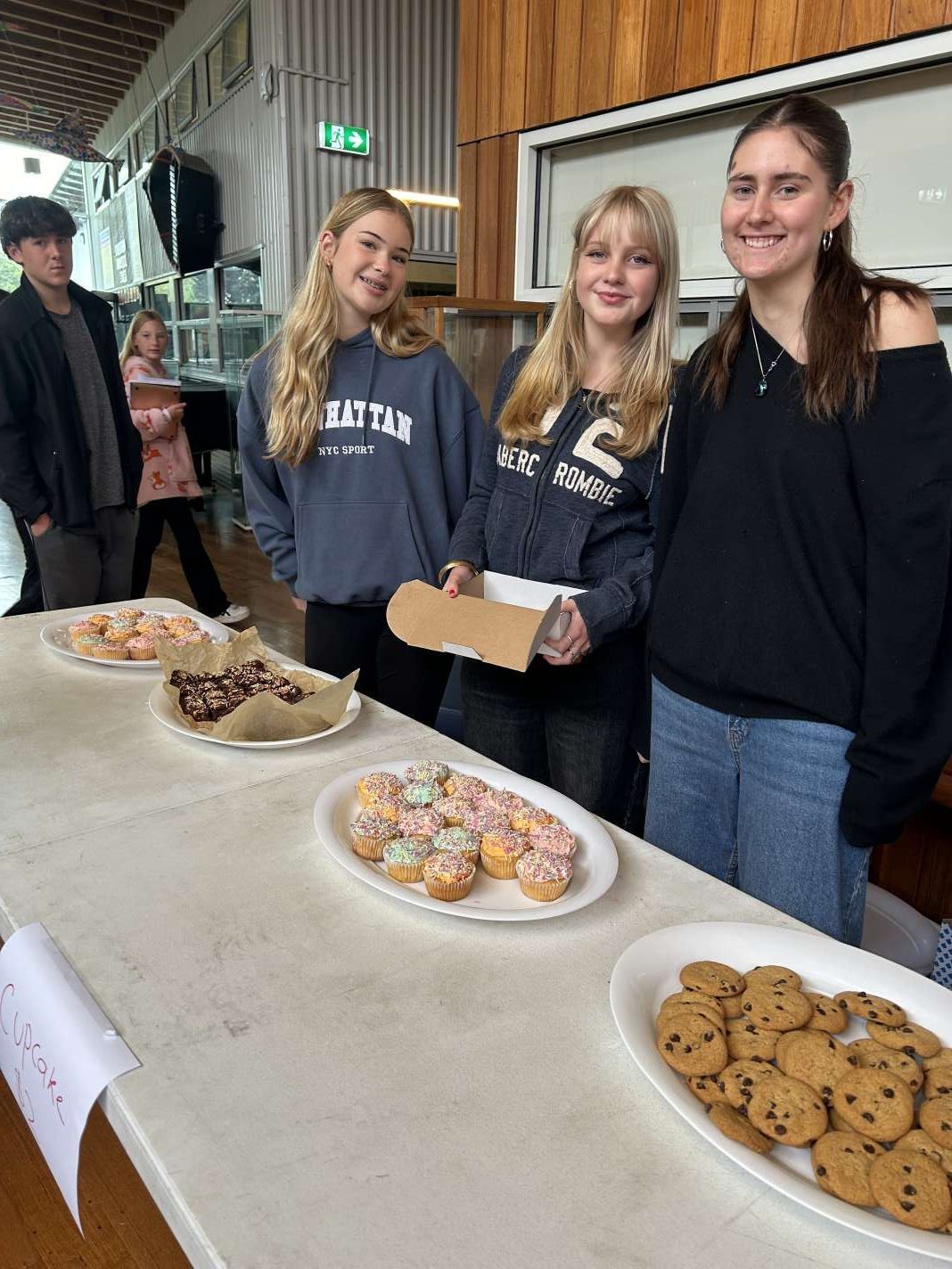 Shaya, Gypsy and Saffron at the IDAHOBIT bake sale