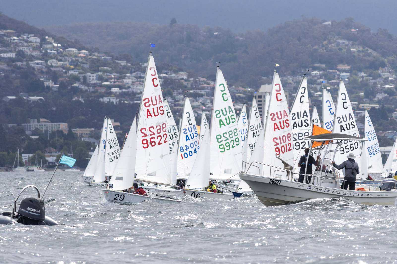 Leo Church competing