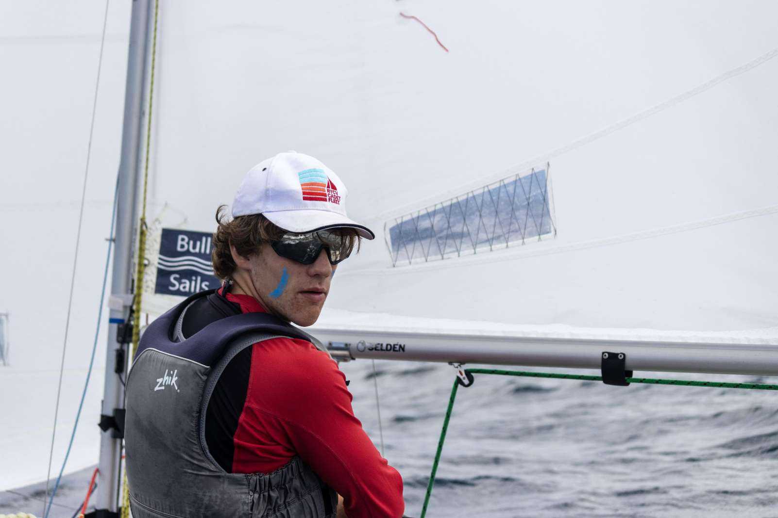 Leo Church focussing during a competition