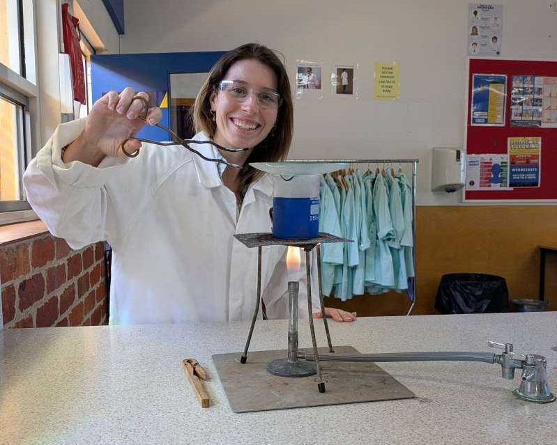 Our wonderful teacher, Nahtasha Nelson-Miriklis, is developing a new experiment using Bunsen burners.