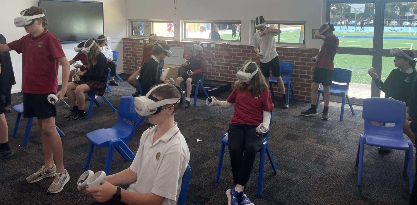 Year 8s explore VR worlds to support their English work