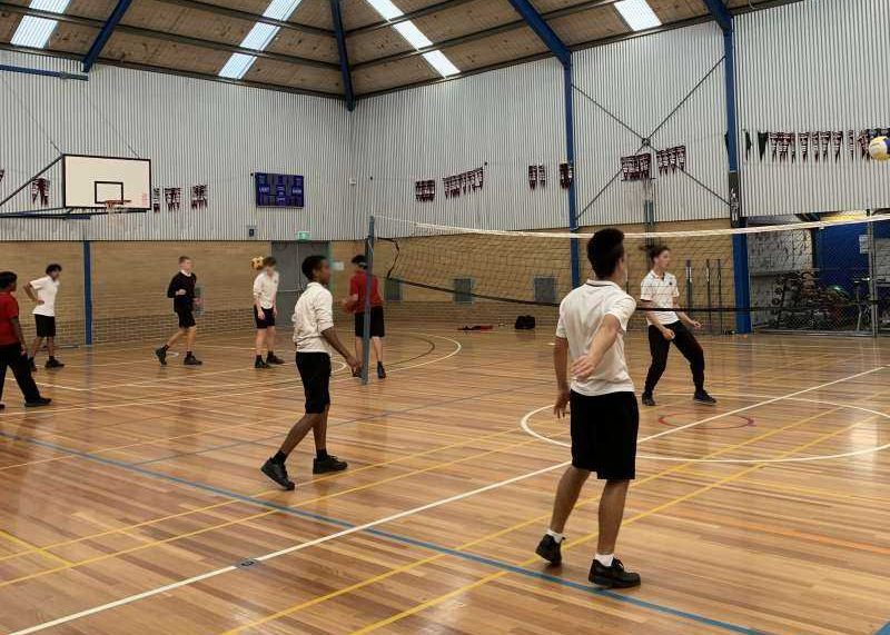 3 volleyball in the gym