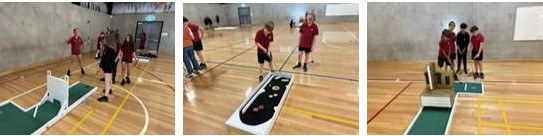 Year 7s at play as part of the appreciation activities.